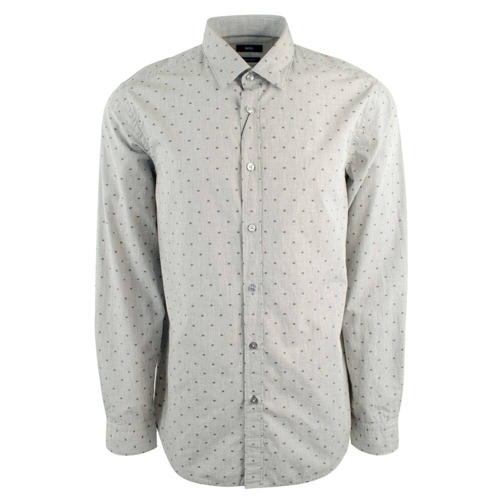 Hugo Boss Men's Regular/Classic-Fit Cotton Printed Casual Shirt-G-XL